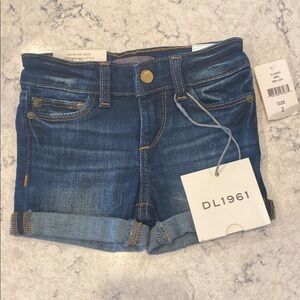 DL1961 Piper Cuffed Jean Shorts Toddler Girls Size 2
